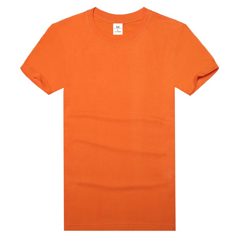 橘黄色文化衫款式图